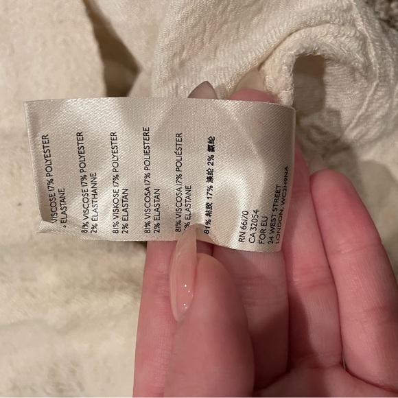 FREE PEOPLE square neck ruffle long sleeve - Picture 7 of 7